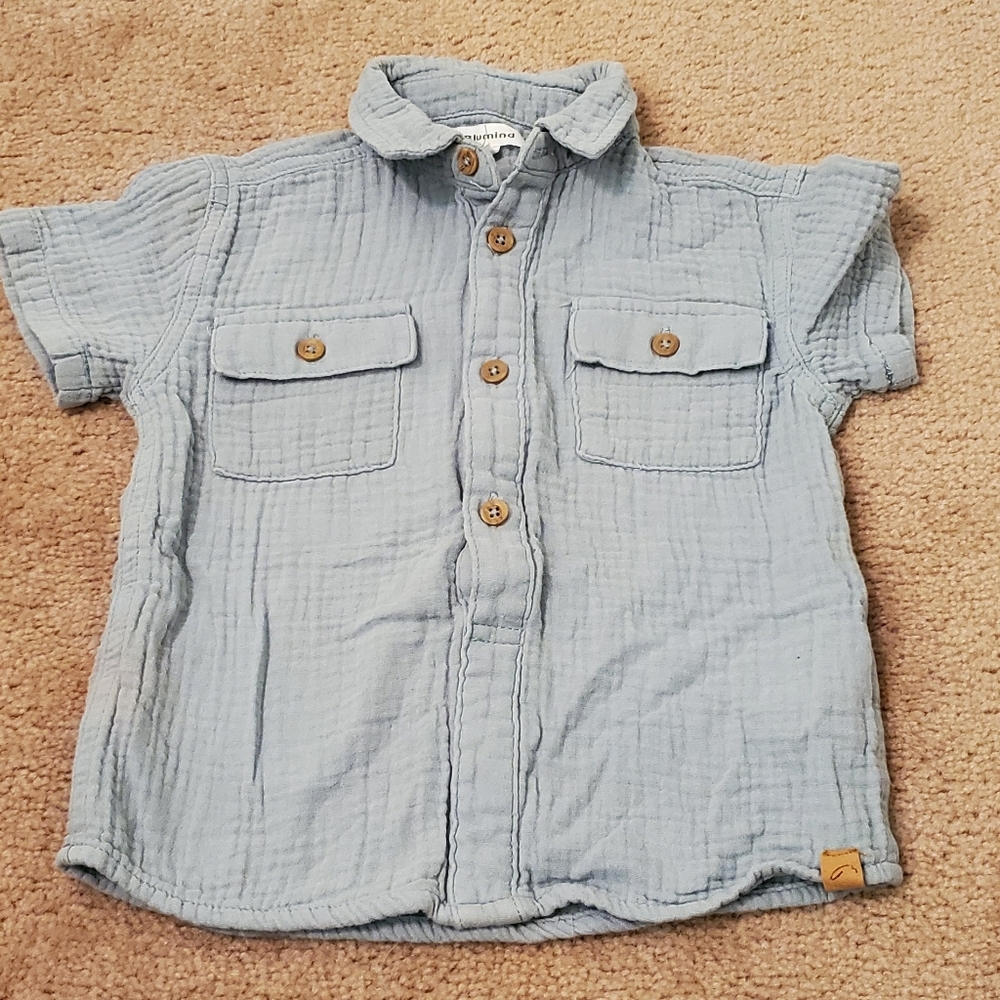 Gauze Buttoned down Shirt